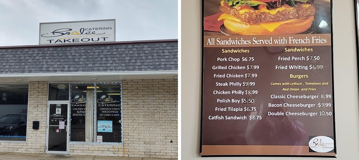 Brulee Takeout Menu